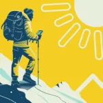 Man climbing mountain into sunrise Faith and Sex book review, porn recovery and real change